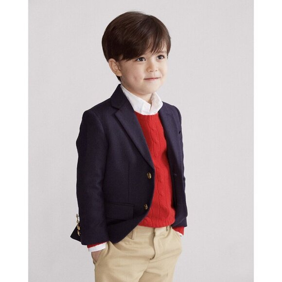 Polo Ralph Lauren The Iconic Doeskin Blazer Little Boys' Navy $475 - Size 8Y New - Picture 8 of 11